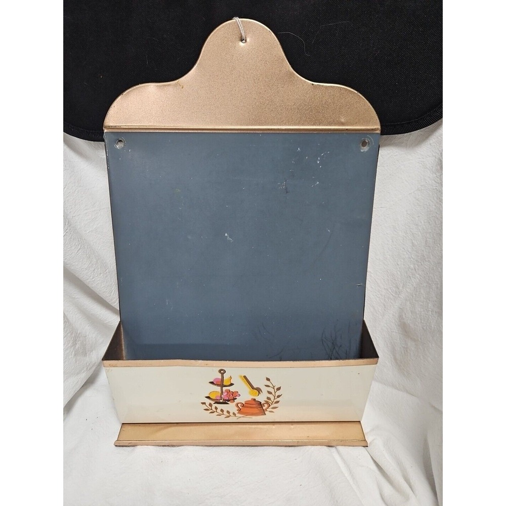 VTG. Metal;MESSAGE/ LETTER BIN/Wall Pocket‎ / Bin - 15.5"T X 10"W